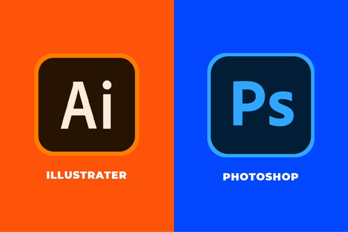 Phần mềm adobe illustrator và adobe photoshop
